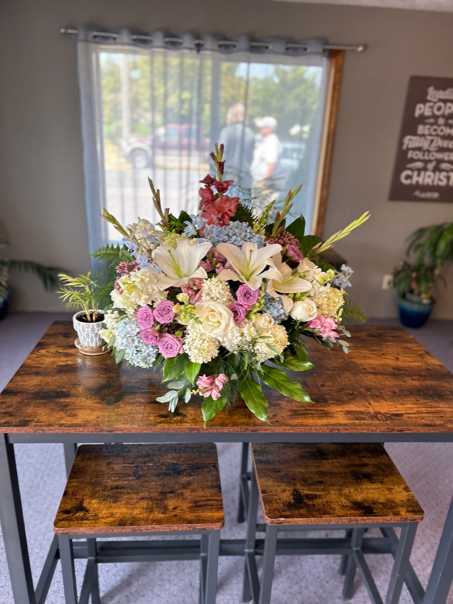 Large Rose & Lily Bouquet – Funeral, Sympathy & Celebration of Life