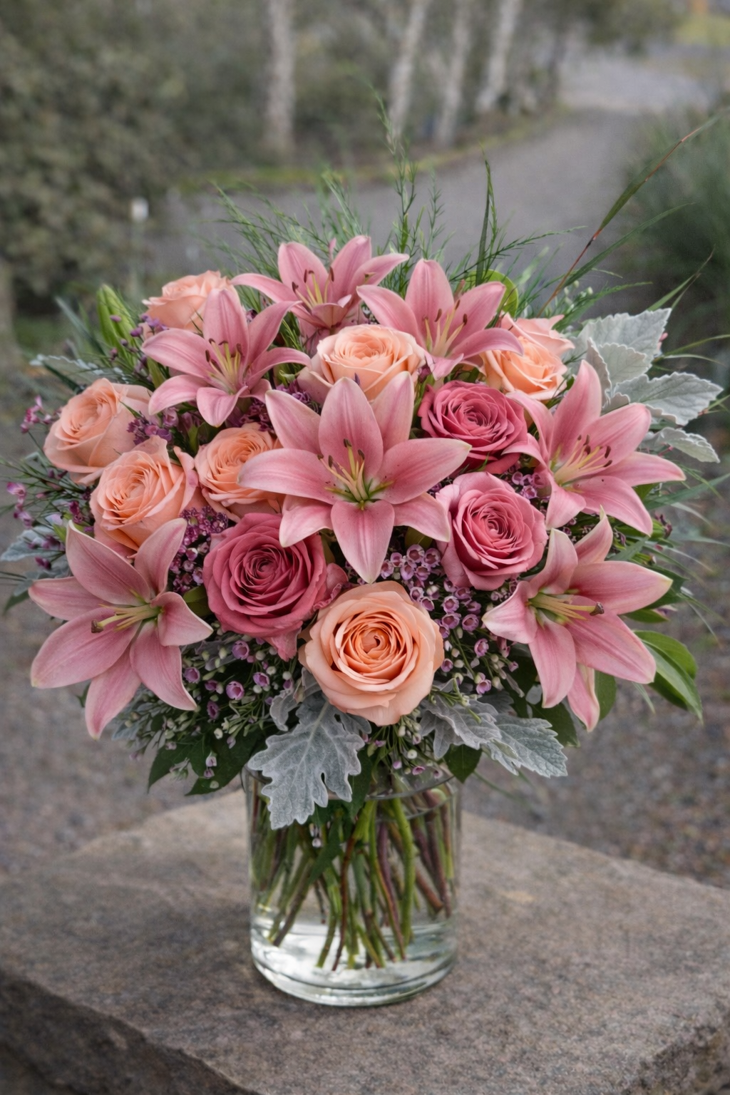 Sympathy Vase Arrangement | Elegant Funeral & Memorial Flowers