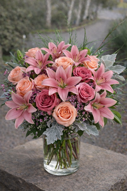 Sympathy Vase Arrangement | Elegant Funeral & Memorial Flowers