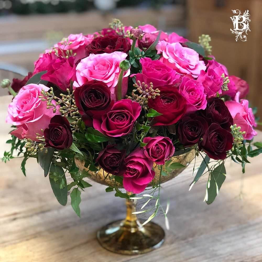 # 7a. Small Valentine Heart Arrangement - Mixed Roses & Flowers