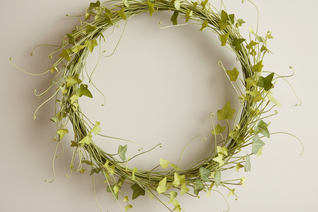 airy english ivy wreath