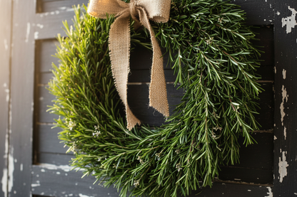 rosemary wreath rustic