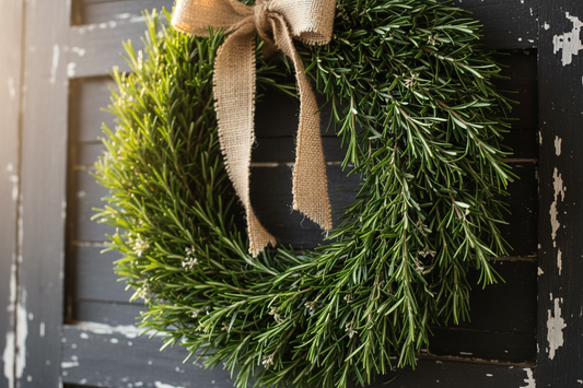 rosemary wreath rustic
